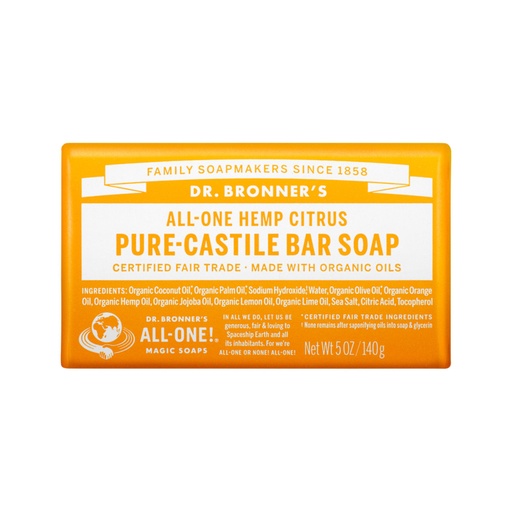 DR. BRONNER'S | Pure-Castile Bar Soap (Hemp All-One) Citrus 140g