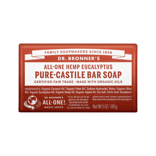 DR. BRONNER'S | Pure-Castile Bar Soap (Hemp All-One) Eucalyptus 140g