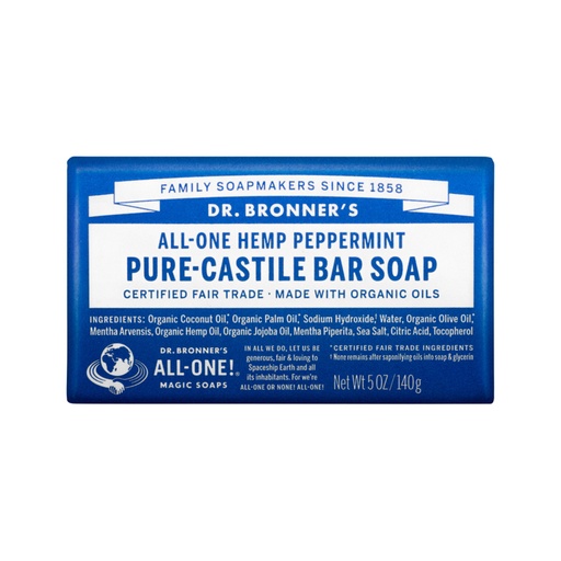 DR. BRONNER'S | 純卡斯提爾皂（大麻萬用）薄荷香氛，140g