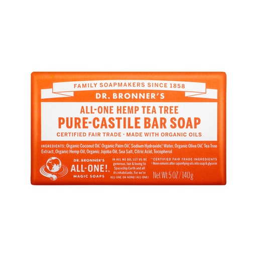 DR. BRONNER'S | Pure-Castile Bar Soap (Hemp All-One) Tea Tree 140g