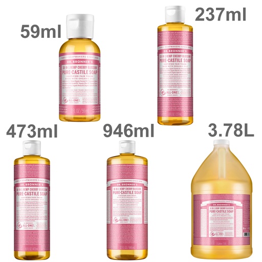 DR. BRONNER'S | Pure-Castile Soap Liquid (Hemp 18-in-1) Cherry Blossom