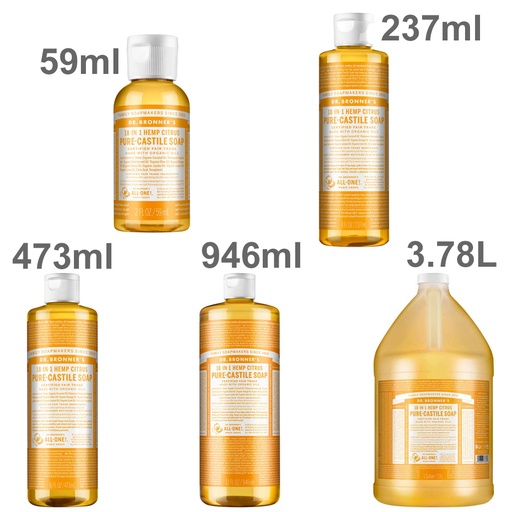 DR. BRONNER'S | Pure-Castile Soap Liquid (Hemp 18-in-1) Citrus