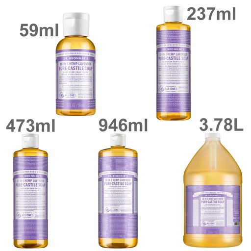 DR. BRONNER'S | Pure-Castile Soap Liquid (Hemp 18-in-1) Lavender
