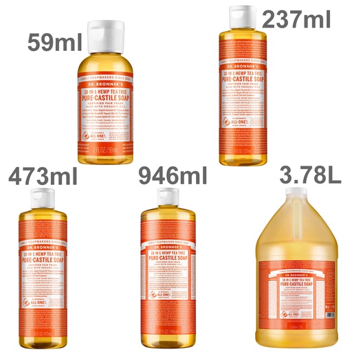 DR. BRONNER'S | Pure-Castile Soap Liquid (Hemp 18-in-1) Tea Tree