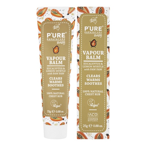 P'URE PAPAYACARE | Baby Vapour Balm (Eucalyptus & Lemon Myrtle with Paw Paw) 25g