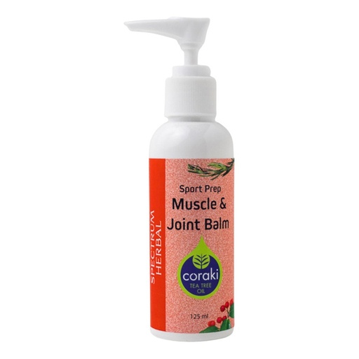 SPECTRUM HERBAL | Sports Prep Muscle & Joint Balm with Coraki Tea Tree Oil 125ml