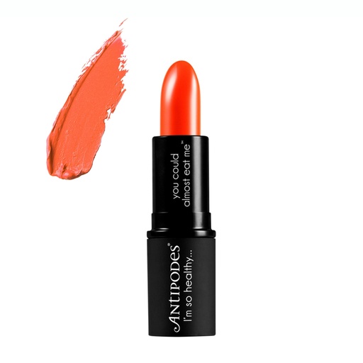 ANTIPODES | Moisture-Boost Natural Lipstick Piha Beach Tangerine 4g