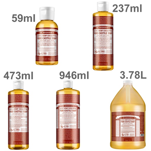 DR. BRONNER'S | Pure-Castile Soap Liquid (Hemp 18-in-1) Eucalyptus