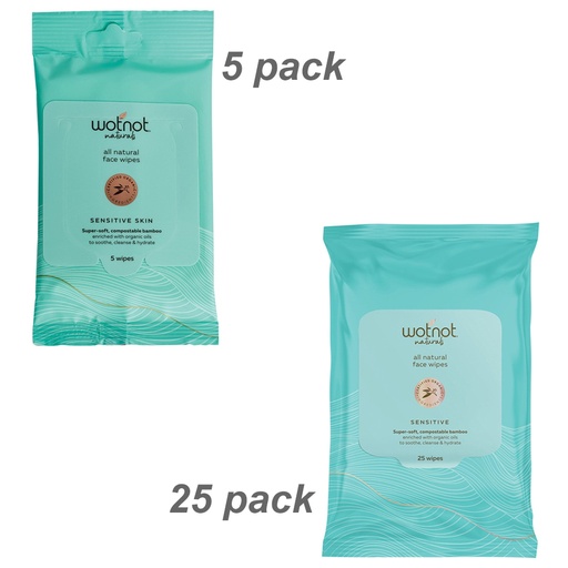 WOTNOT NATURALS | All Natural Face Wipes Sensitive
