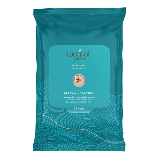 WOTNOT NATURALS | 全天然極致保濕臉部潔膚巾 25片裝