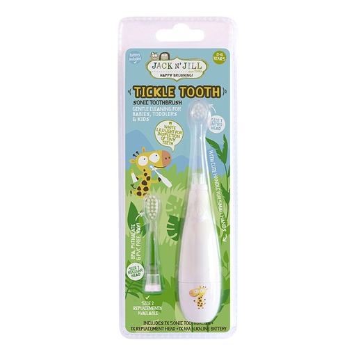 ACK N' JILL | Tickle Tooth Sonic Toothbrush (0-6岁) （包括替换刷头）