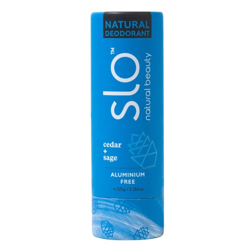 SLO NATURAL BEAUTY | Natural Deodorant Stick Cedar + Sage 55g