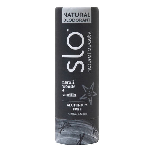 SLO NATURAL BEAUTY | Natural Deodorant Stick Neroli Woods + Vanilla 55g