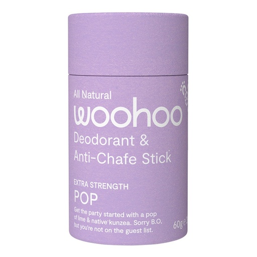 WOOHOO | Deodorant & Anti-Chafe Stick Pop (Extra Strength) 60g