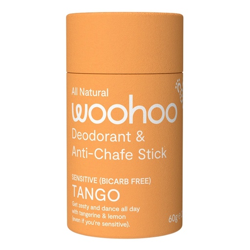 WOOHOO | Deodorant & Anti-Chafe Stick Tango (Sensitive Bicarb Free) 60g
