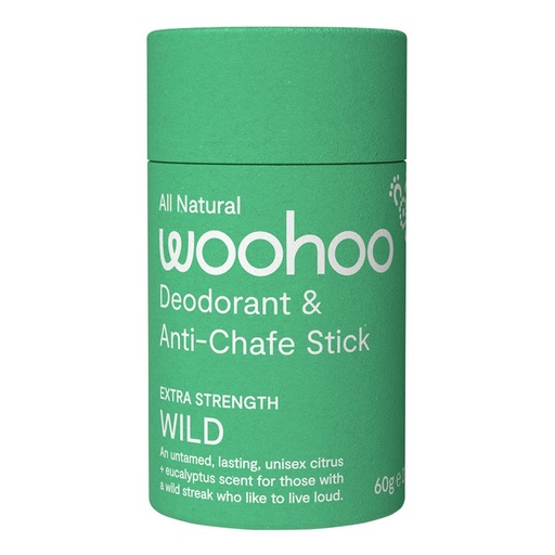 WOOHOO | Deodorant & Anti-Chafe Stick Wild (Ultra Strength Unisex) 60g
