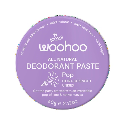 WOOHOO | Deodorant Paste Pop (Extra Strength) Tin 60g
