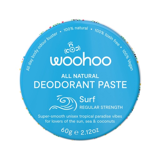 WOOHOO | Deodorant Paste Surf (Regular Strength)Tin 60g