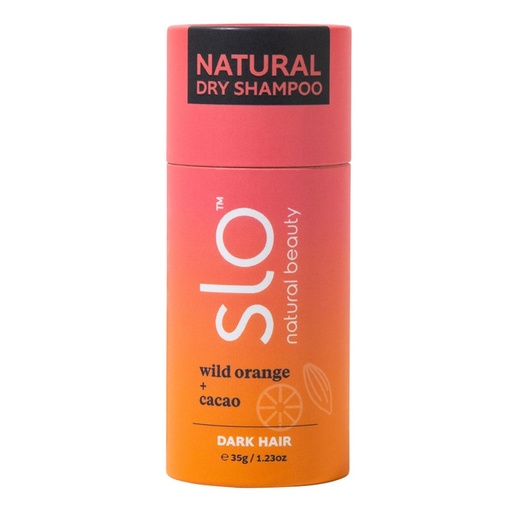SLO NATURAL BEAUTY | Natural Dry Shampoo Dark Hair Wild Orange + Cacao 35g