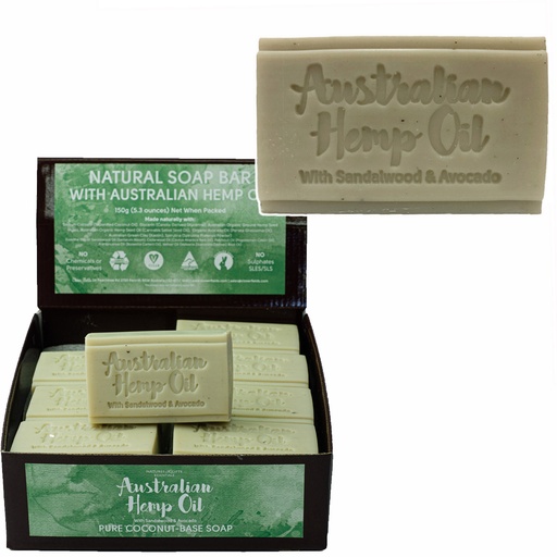 CLOVER FIELDS | Natures Gifts Essentials Australian Hemp Oil with Sandalwood & Avocado Coconut-Base Soap 150g