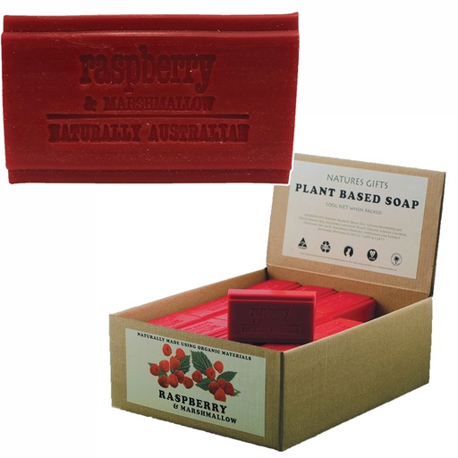 CLOVER FIELDS | Natures Gifts Plant Based Soap Raspberry & Marshmallow, 100g