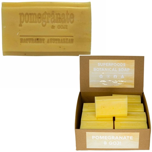 CLOVER FIELDS | Superfood Botanical Pomegranate & Goji Soap, 150g