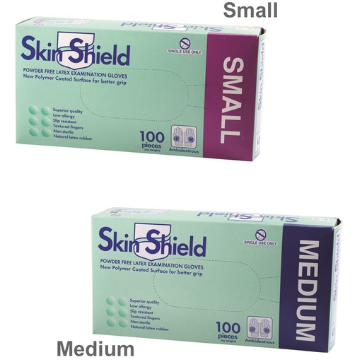 SKIN SHIELD | 無粉乳膠手套 x 100入