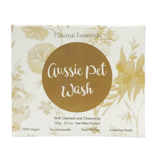 MINIMAL ESSENTIALS | Aussie Pet Wash Bar with Oatmeal & Chamomile 150g