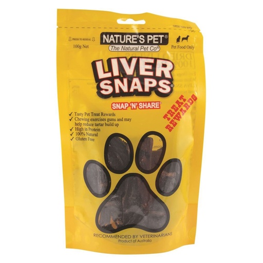NATURE'S PET | Liver Snaps 100g