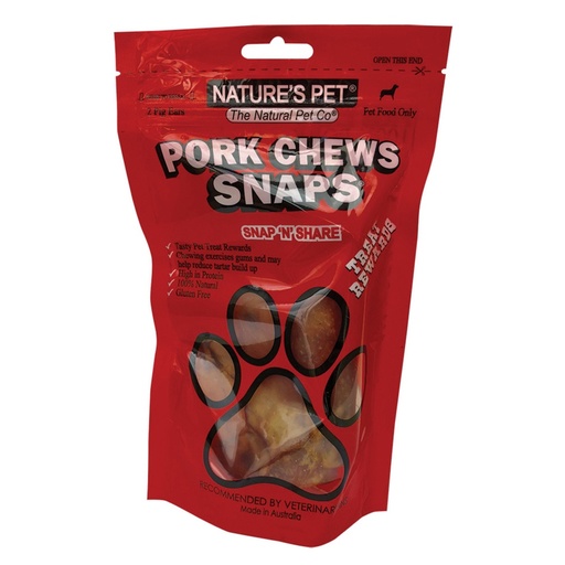 NATURE'S PET | Pork Chews Snaps (Pigs Ears) x 2 Pack