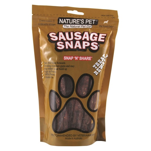 NATURE'S PET | Sausage Snaps x 8 Pack