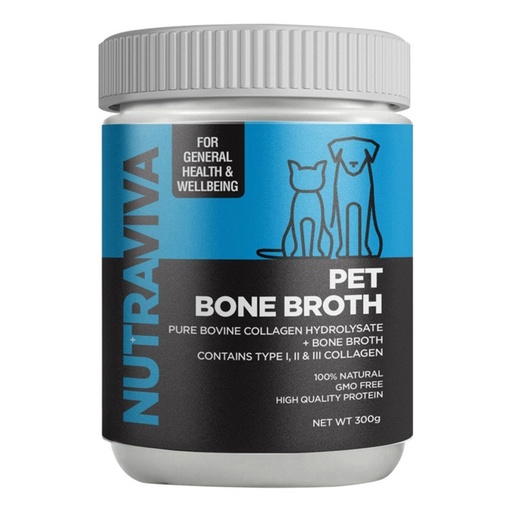 NUTRAVIVA | Pet Bone Broth (Pure Bovine Collagen Hydrosylate + Bone Broth) 300g