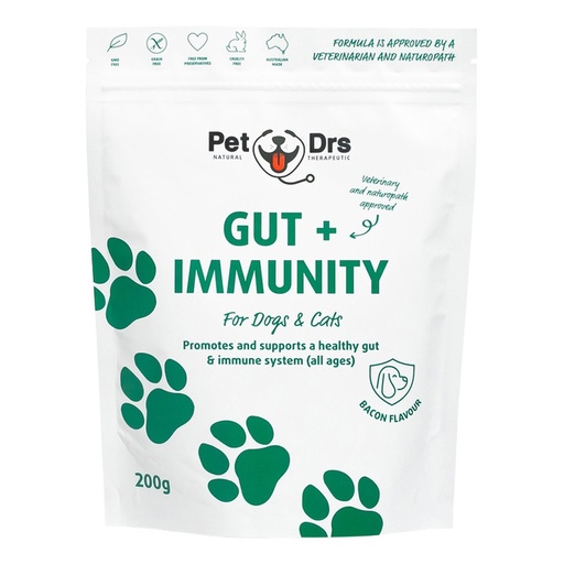 PET DRS | 腸道 + 免疫力補充劑（適用於狗和貓） 200g