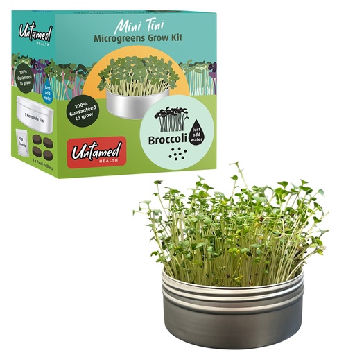 UNTAMED HEALTH | Mini Tini Microgreens Grow Kit Broccoli