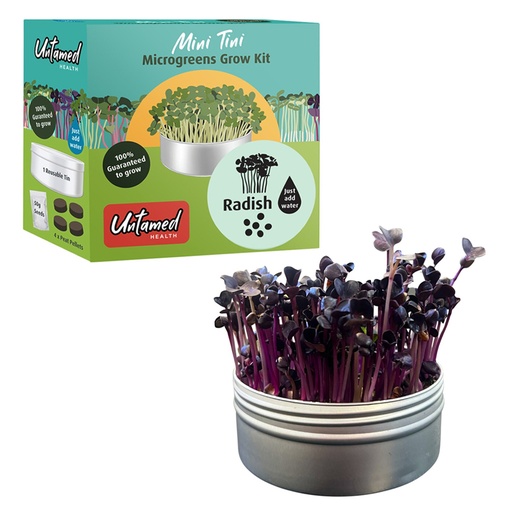 UNTAMED HEALTH | Mini Tini Microgreens Grow Kit Radish