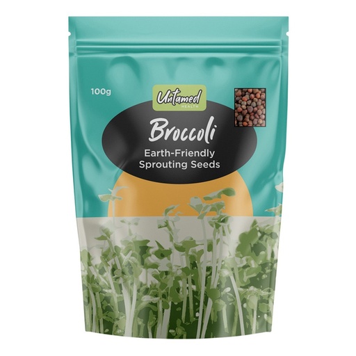UNTAMED HEALTH | OHOrganically Grown Sprouting Seeds Broccoli 100g