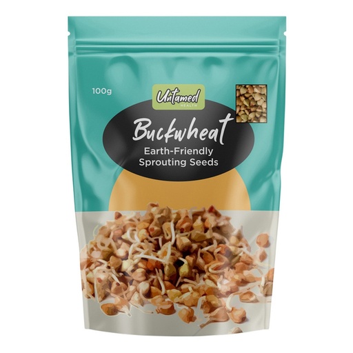 UNTAMED HEALTH | Organically Grown Sprouting Seeds Buckwheat 100g