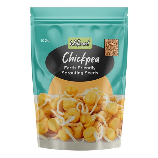 UNTAMED HEALTH | Organically Grown Sprouting Seeds Chickpea 100g