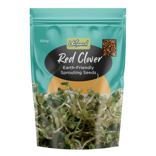 UNTAMED HEALTH | Organically Grown Sprouting Seeds Red Clover 100g