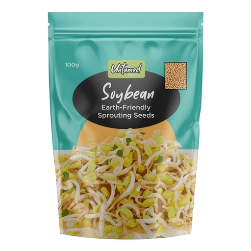 UNTAMED HEALTH | Organically Grown Sprouting Seeds Soybean 100g