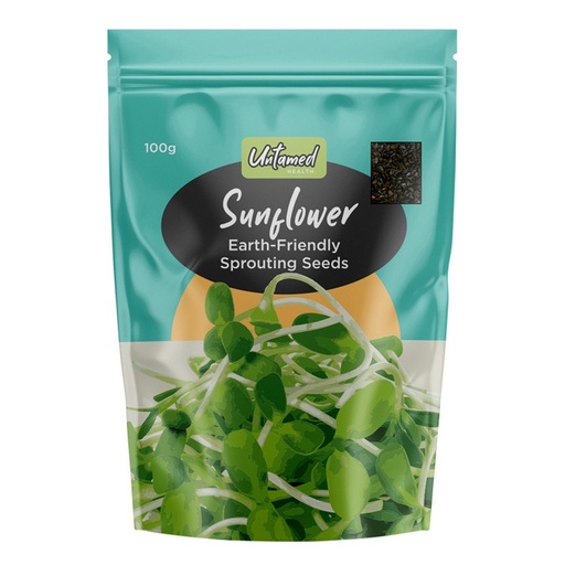 UNTAMED HEALTH | Organically Grown Sprouting Seeds Sunflower 100g