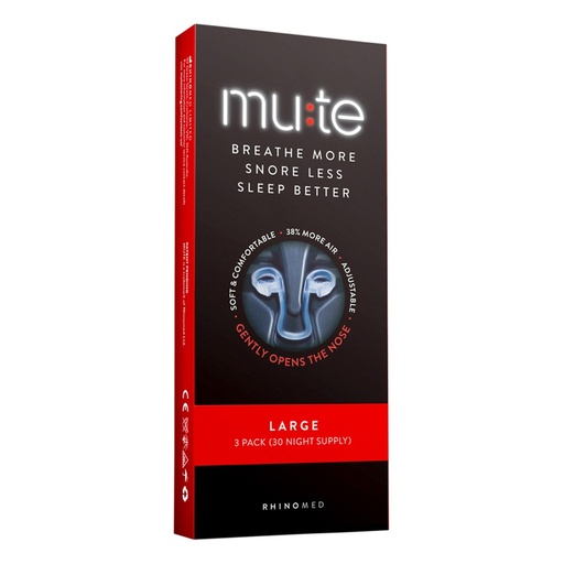 RHINOMED MUTE｜畅通呼吸·减少打鼾·优质睡眠 - 大号3入装（30晚用量）