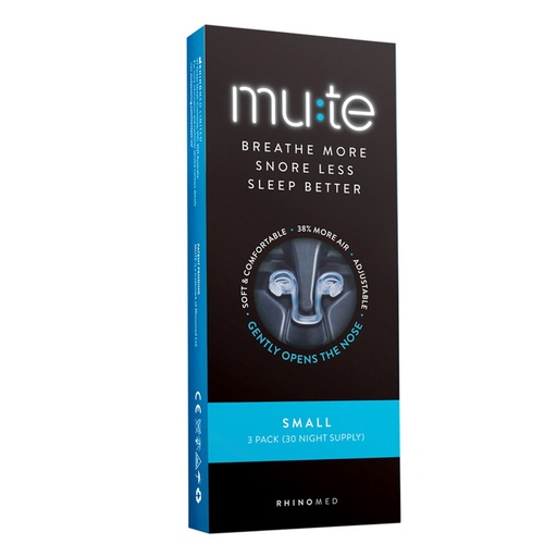 RHINOMED MUTE | 畅快呼吸、减少打鼾、优质睡眠，小号 x 3入装〔30晚用量〕