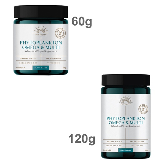PHYTALITY | Phytoplankton Omega & Multi 〔Wholefood Vegan Supplement〕 - Powder