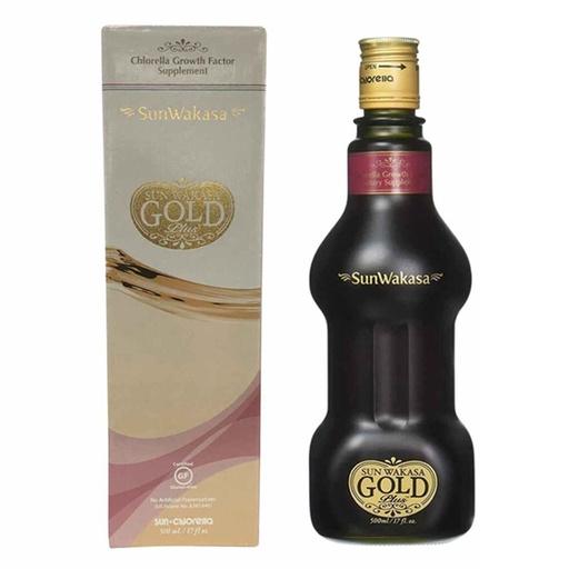 SUN-CHLORELLA | Sun Wakasa Gold Plus (Chlorella Growth Factor Supplement) 500ml