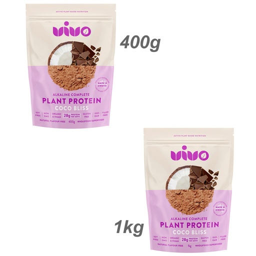 VIVO ALKALINE | 有機全植物蛋白粉（椰香可可風味）