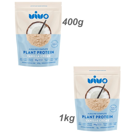 VIVO ALKALINE | 有機全植物蛋白粉（香草奶油風味）
