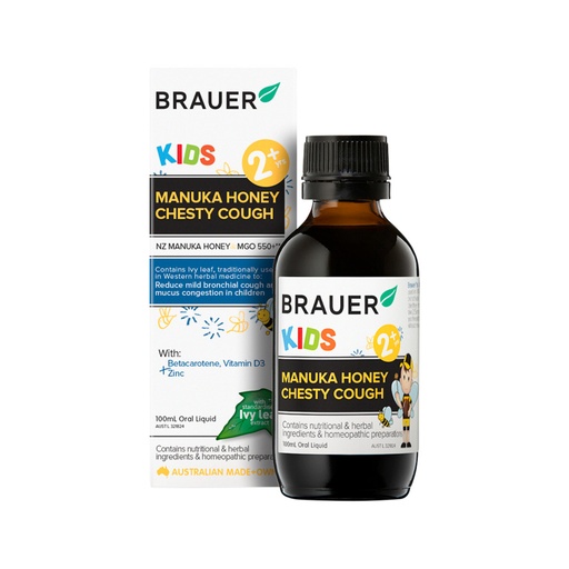 BRAUER | Kids Manuka Honey Chesty Cough Oral Liquid 100ml