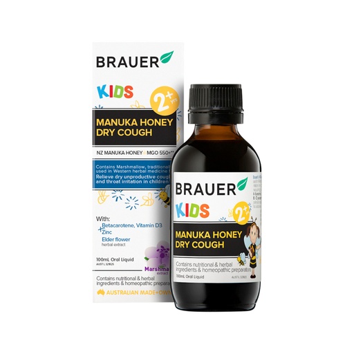 BRAUER | Kids Manuka Honey Dry Cough Oral Liquid 100ml