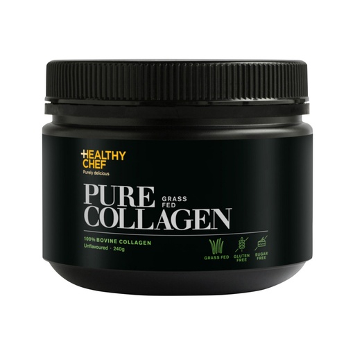 THE HEALTHY CHEF | Pure Grass Fed Collagen (100% Bovine Collagen) Unflavoured 240g